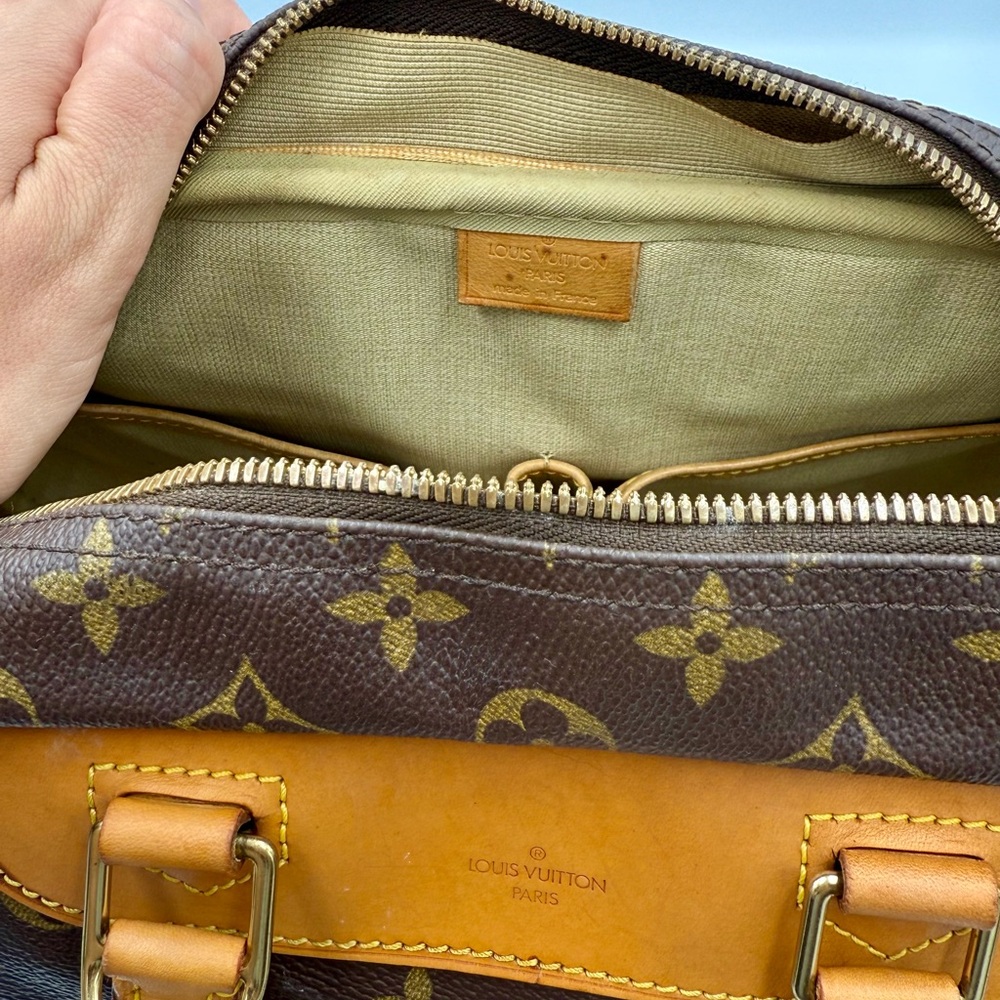 Louis Vuitton LV Monogram Deauville Hand Bag Vintage #53176A - Picture 8 of 11